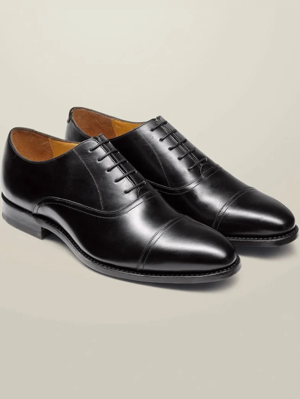 Charles Tyrwhitt Leather Oxford Shoes - Black